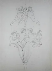 De lichte lelie, een studie voor De ochtend, 1809